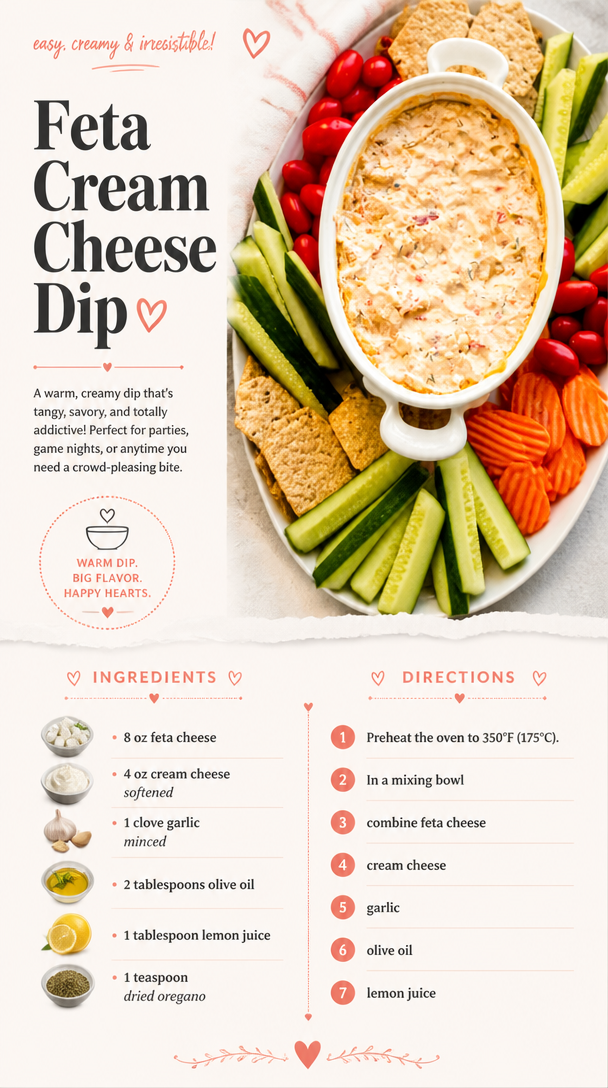 Feta Cream Cheese Dip