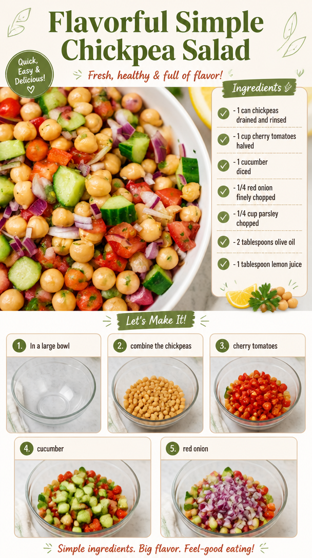 Flavorful Simple Chickpea Salad