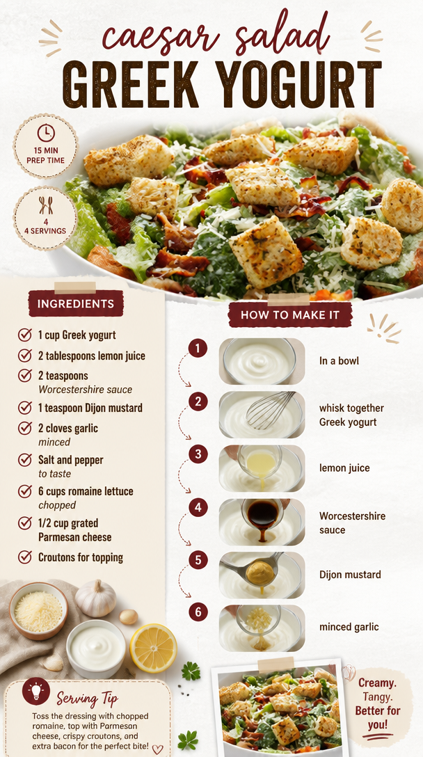 Greek Yogurt Caesar Salad