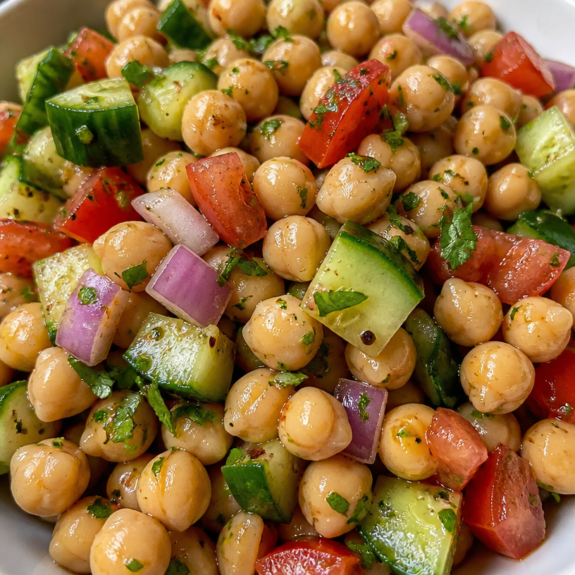 Flavorful Simple Chickpea Salad