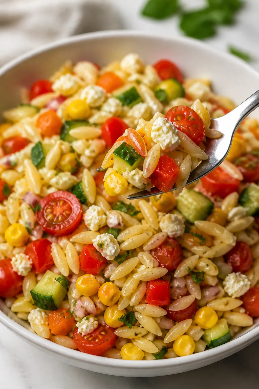 Sommer Orzo Pasta Salat 32 Sommer Orzo Pasta Salat
