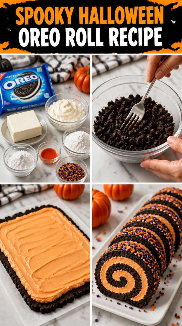 Halloween Oreo Roll