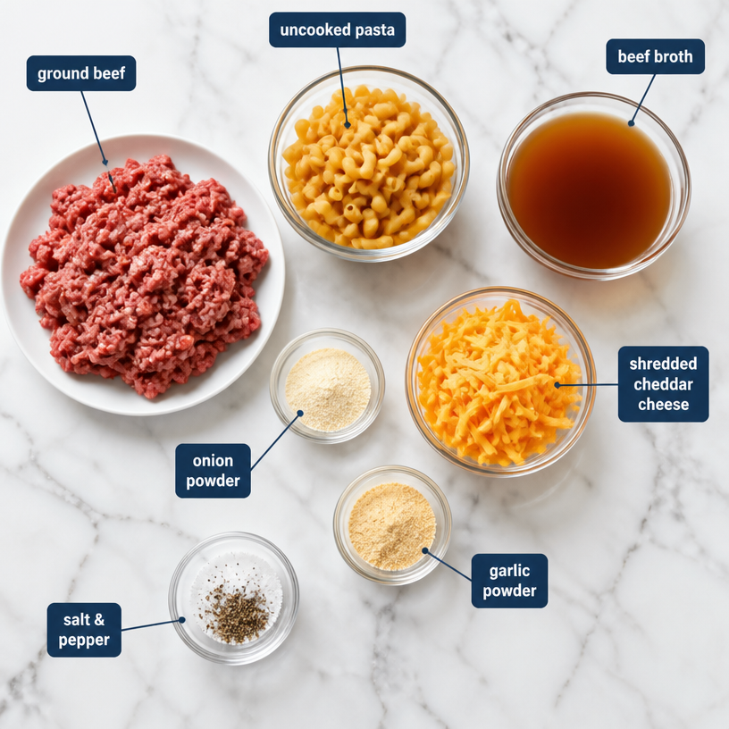 Cheesy Hamburger Helper