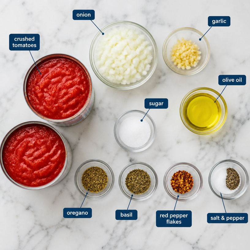 Thick & Zesty Homemade Pizza Sauce