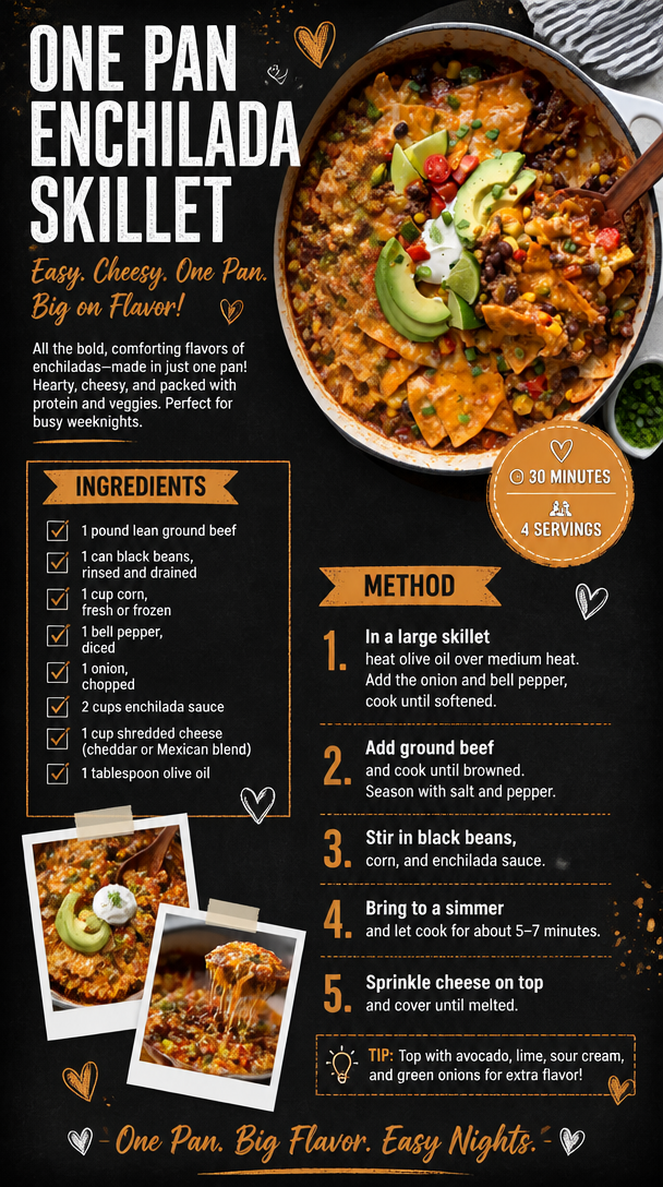 One Pan Enchilada Skillet