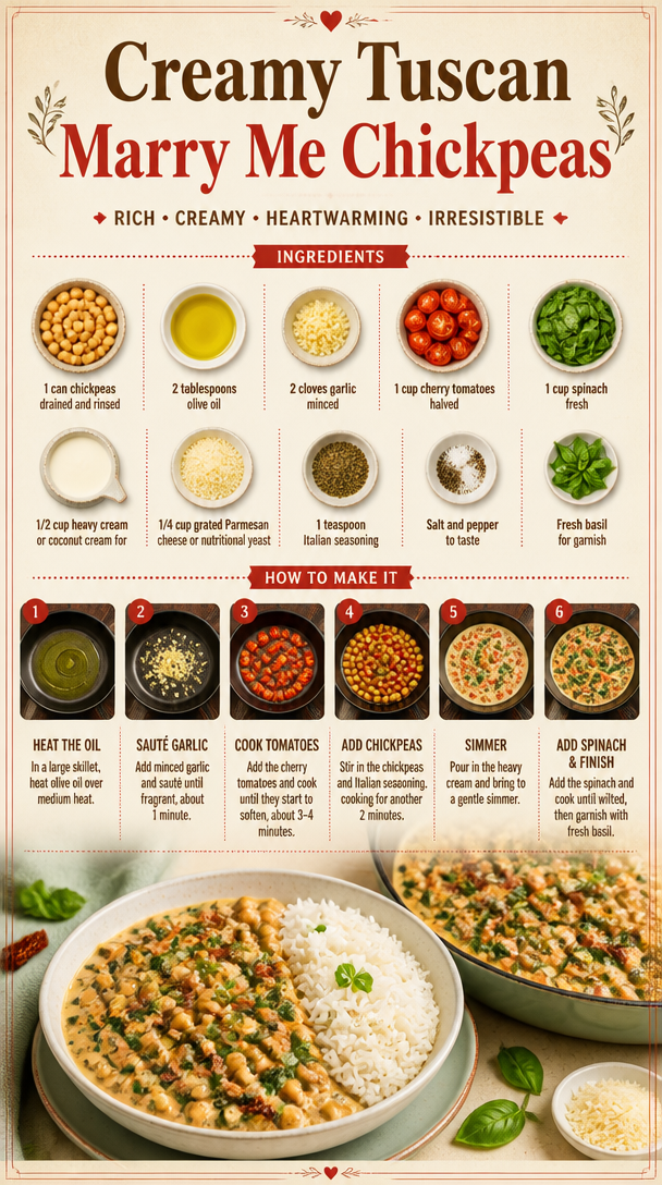 Creamy Tuscan Marry Me Chickpeas