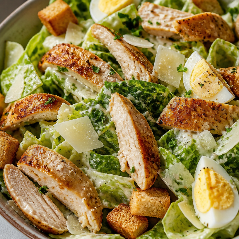 Easy and Healthy Chicken Caesar Salad