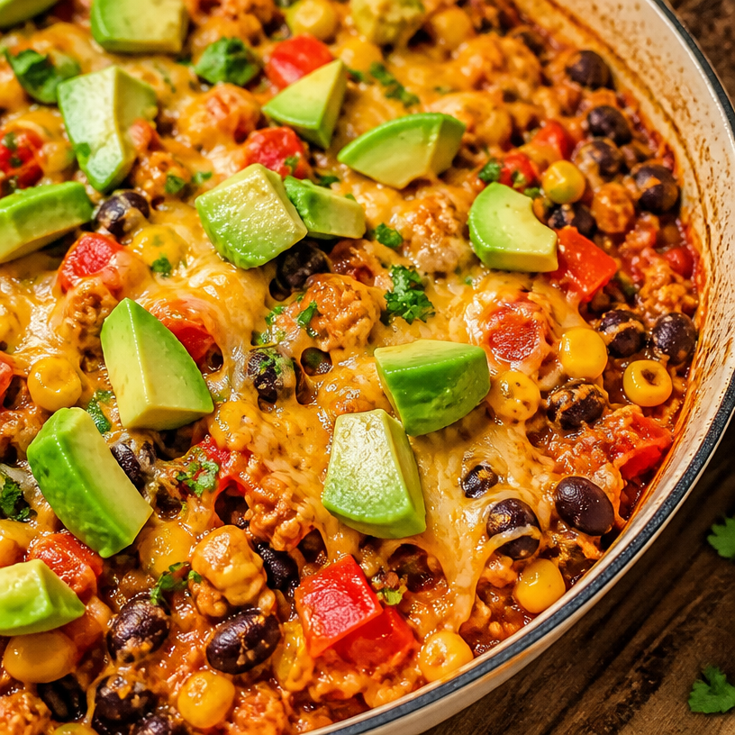 One Pan Enchilada Skillet