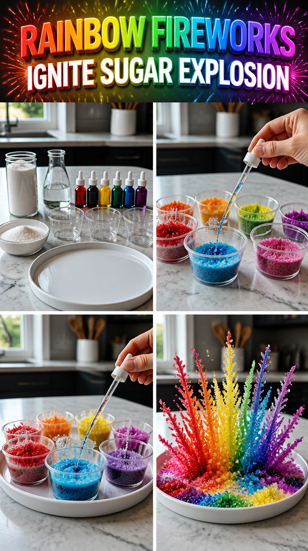 Fireworks Rainbow Sugar Explosion