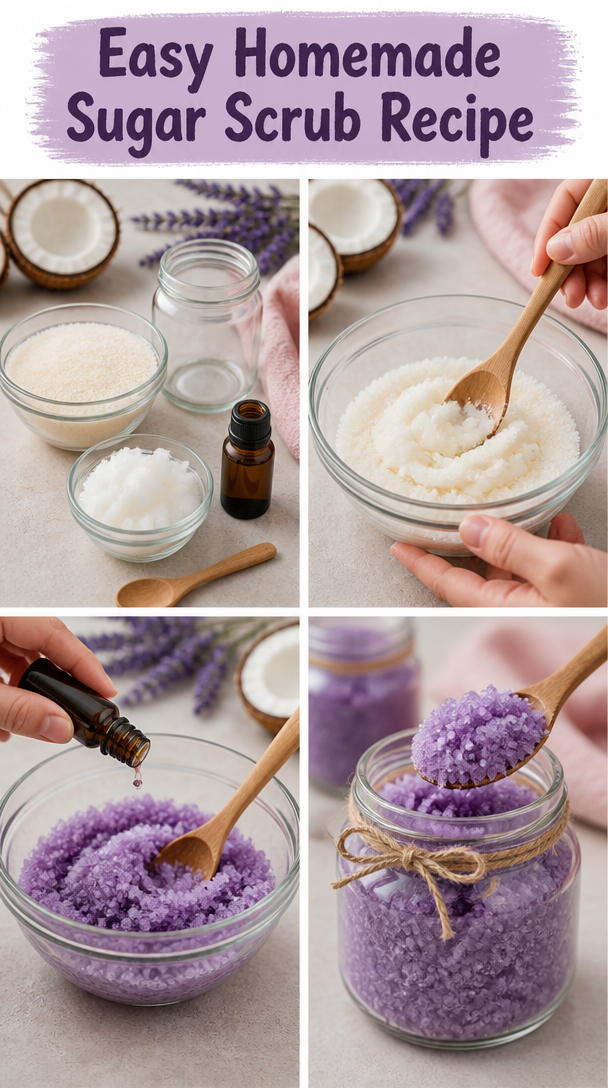 Easy Homemade Sugar Scrub