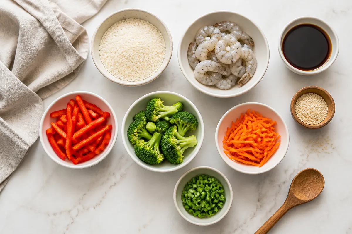 Teriyaki Shrimp Rice Bowls