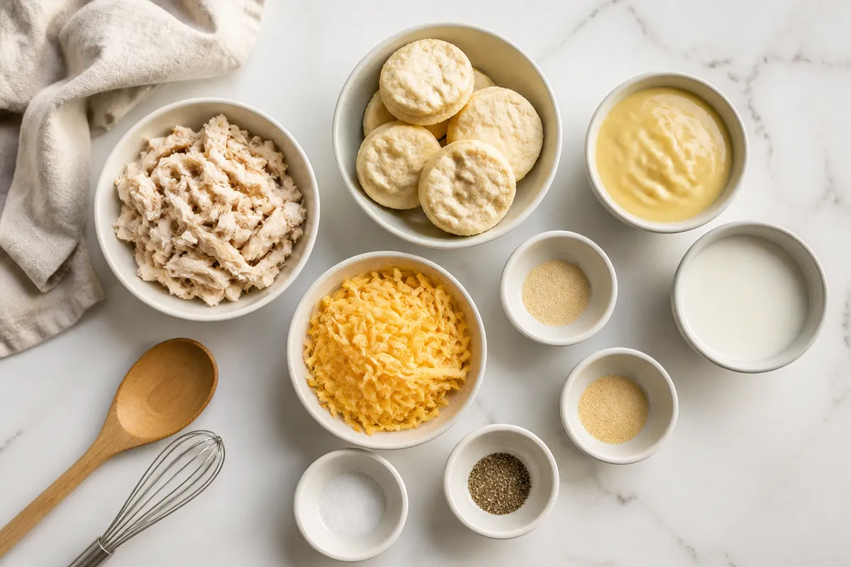 Chicken Bubble Biscuit Bake Casserole