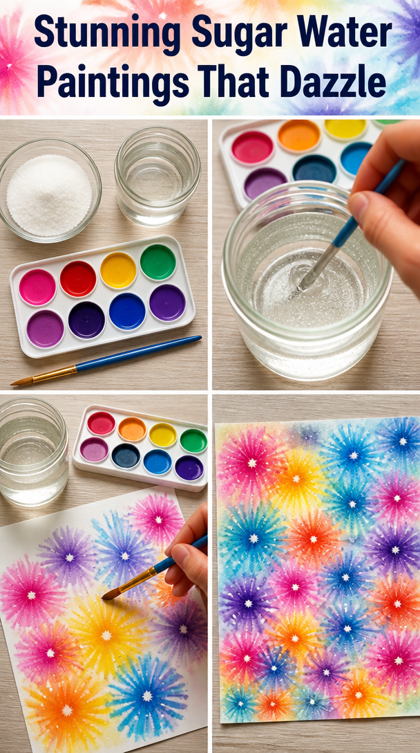 Dazzling Sugar Water Paintings