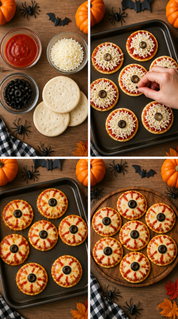 Mini Eyeball Pizzas