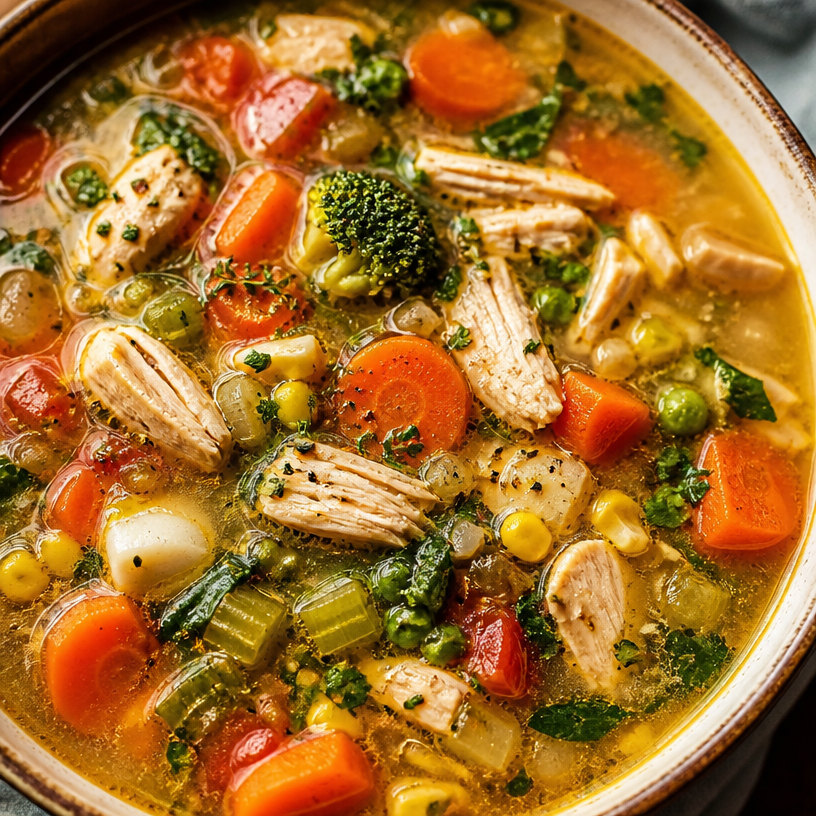 Hidden Veggie Chicken Soup