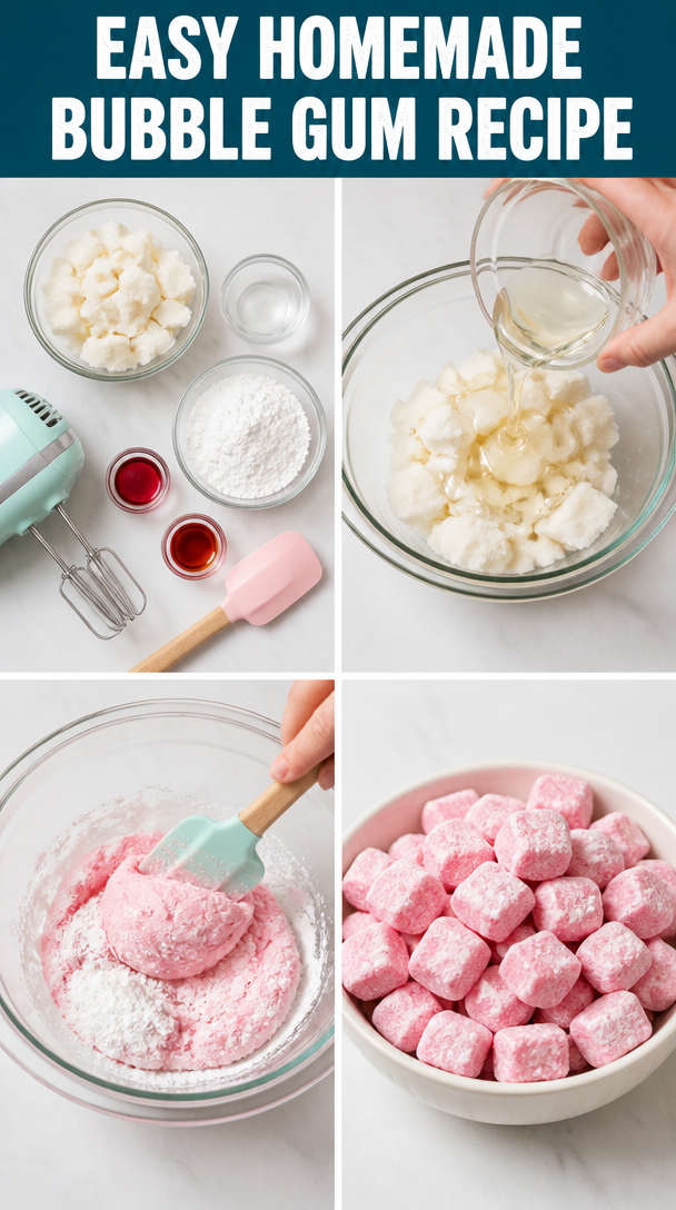 HOMEMADE BUBBLE GUM RECIPE