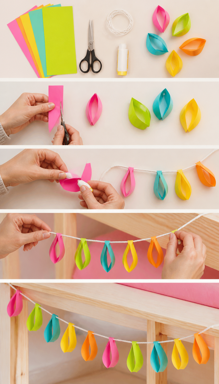 Christmas Lights - Easy Paper Craft for Kids - Munchkin Time