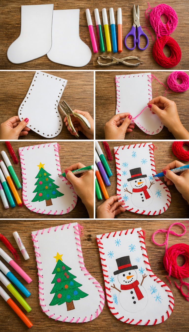 Kid's Christmas Stocking Craft