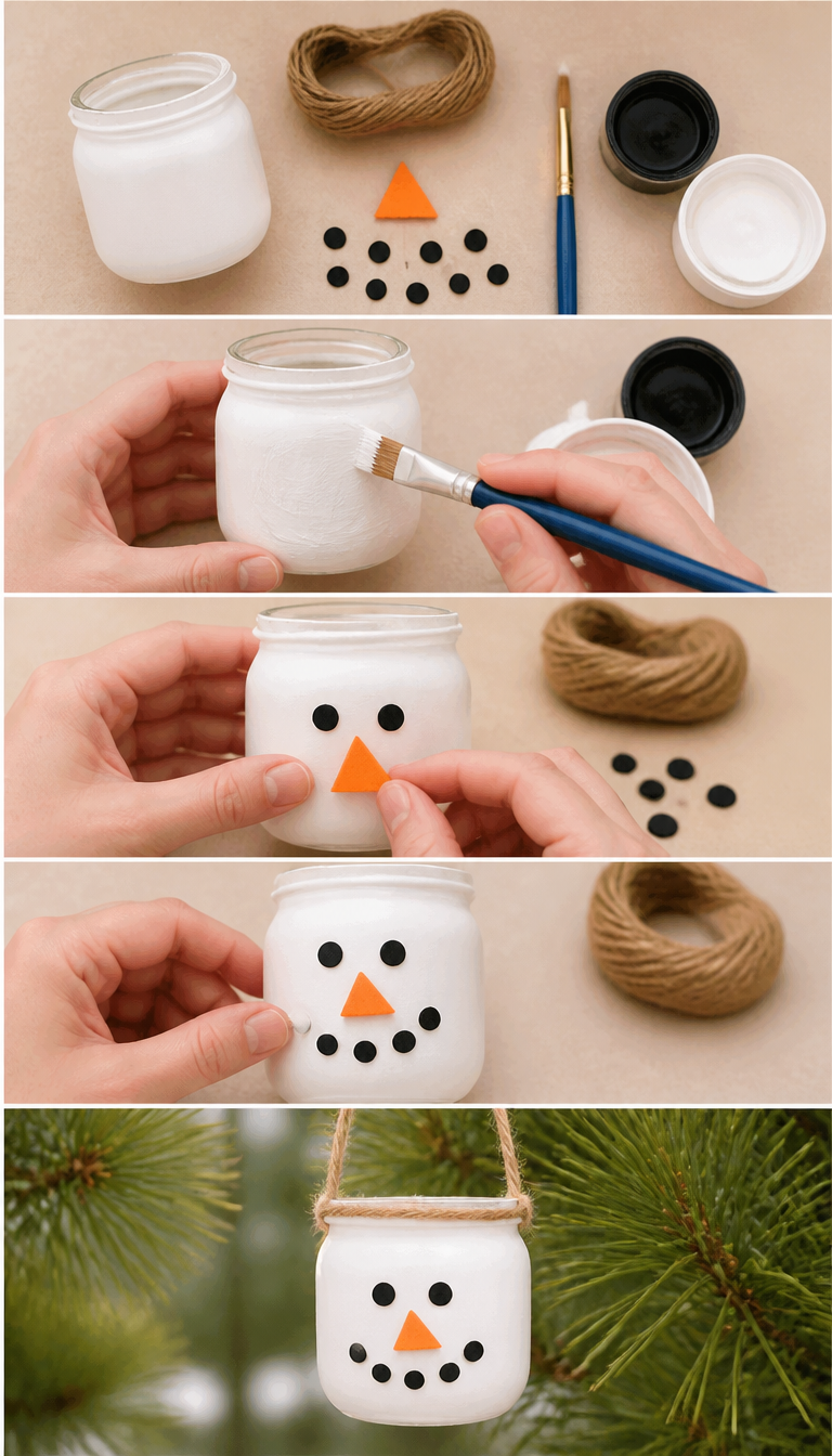 Snowman Ornaments to Make for Christmas - Fun Little Projects