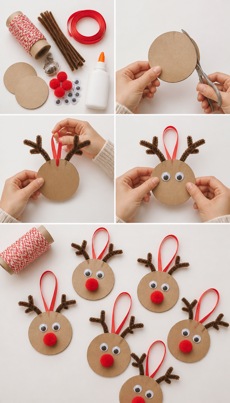 Rudolph Gift Tags - Easy Christmas Craft - Girl, Just DIY!