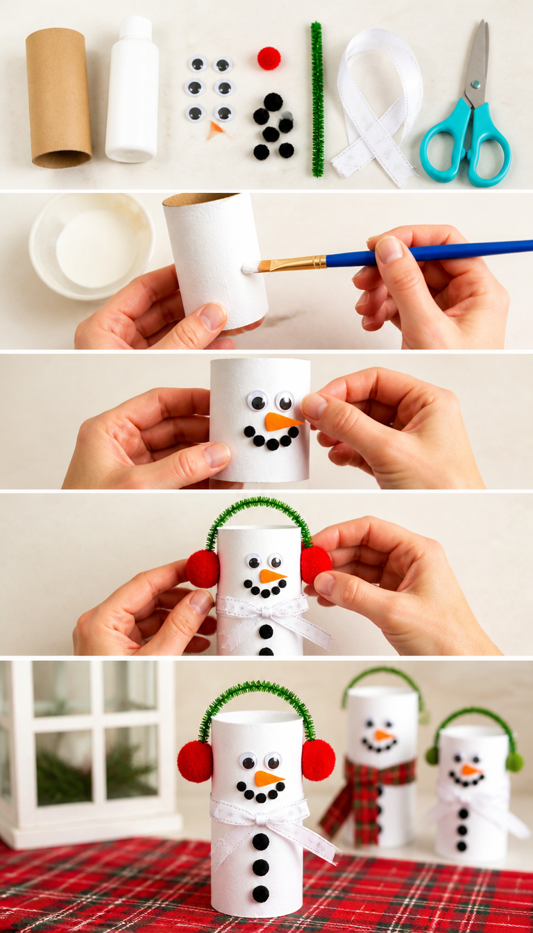 Craftaholics Anonymous® | DIY Toilet Paper Roll Snowmen