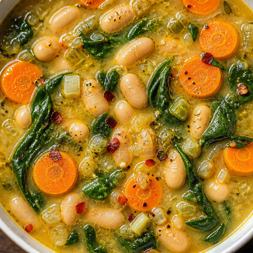 Vegan Tuscan White Bean Soup