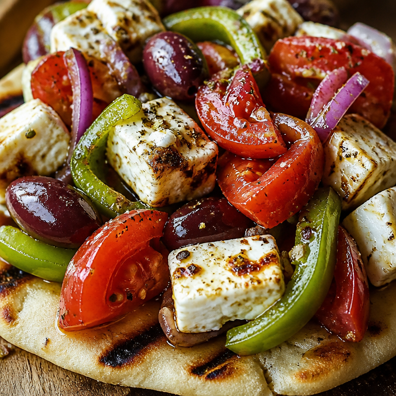 Grilled Greek Salad Pita