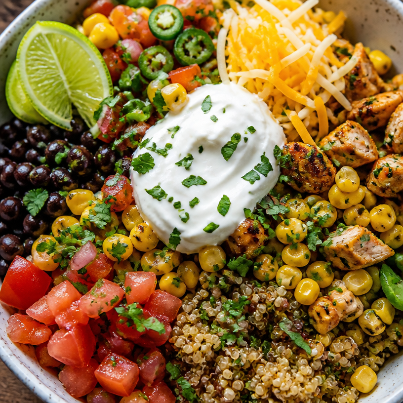 Healthy Quinoa Taco Bowl