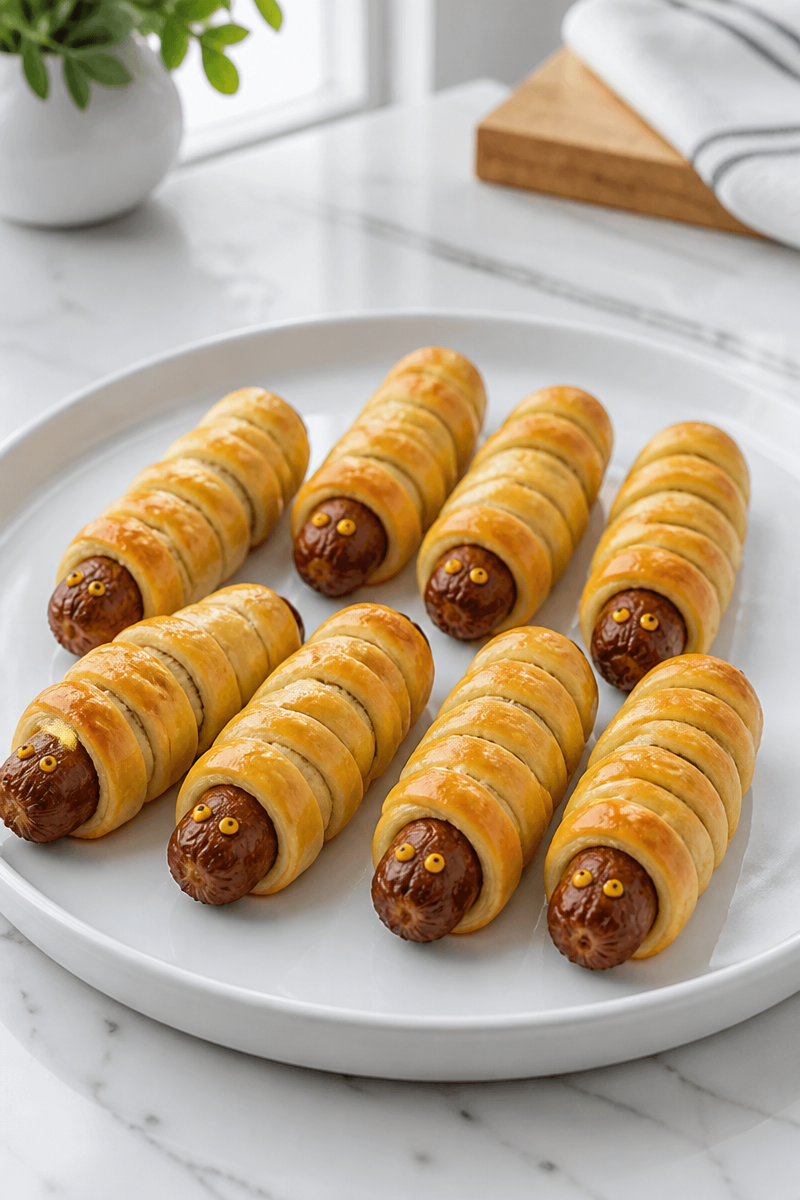 Mummy Breakfast Sausage Roll-Ups Recipe