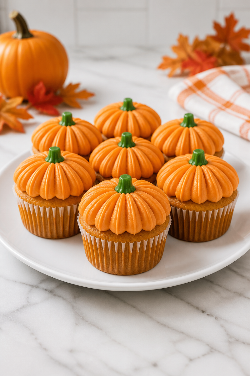 Pumpkin Patch Halloween Cupcake Recipe
