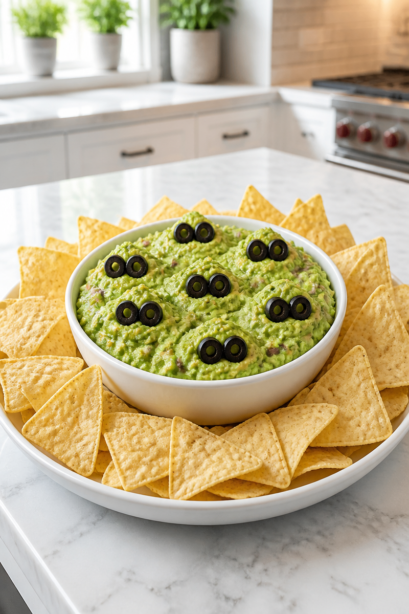 Monster Guacamole Halloween Dip Bowl