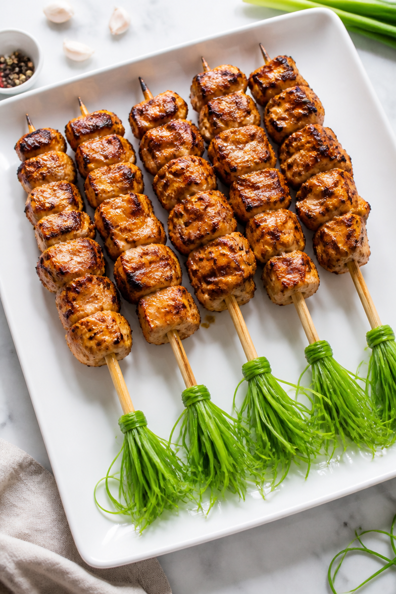 Witch's Broomstick Chicken Skewer Dinner