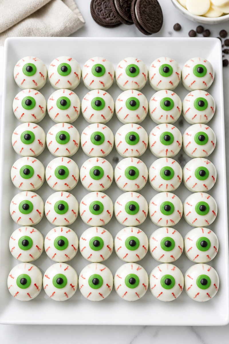 Halloween Oreo Truffle Eyeball Bites
