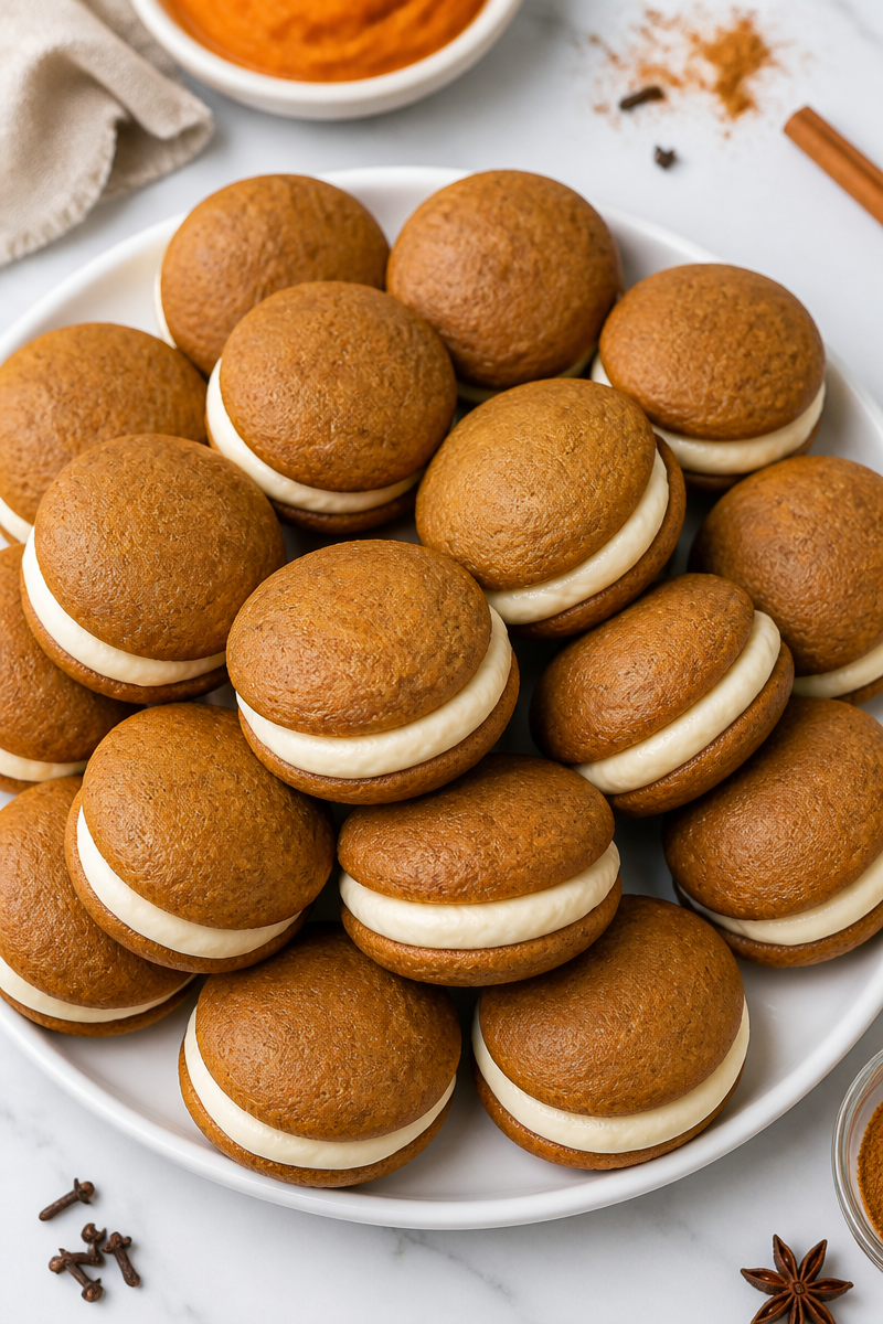 Pumpkin Spice Halloween Whoopie Pies