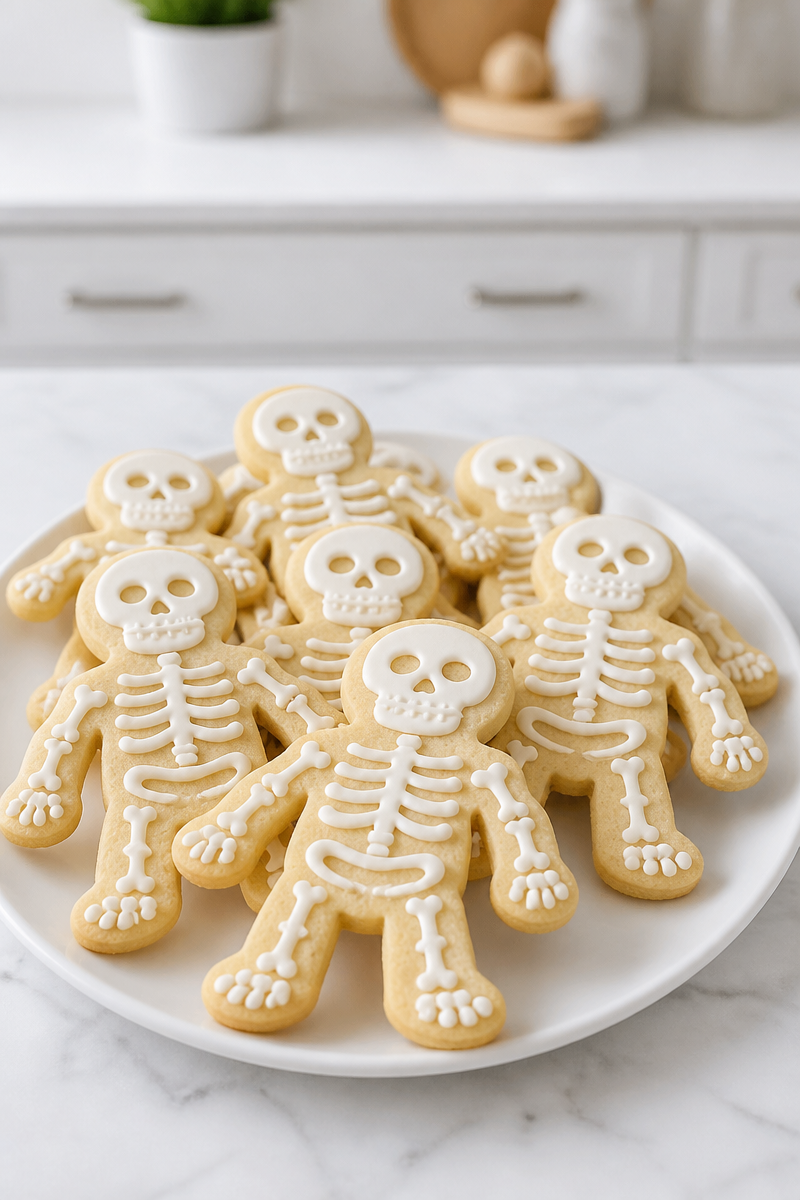Halloween Skeleton Sugar Cookie Cutouts