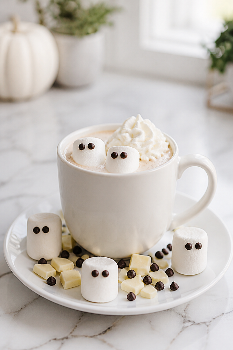 Halloween Ghost White Hot Chocolate