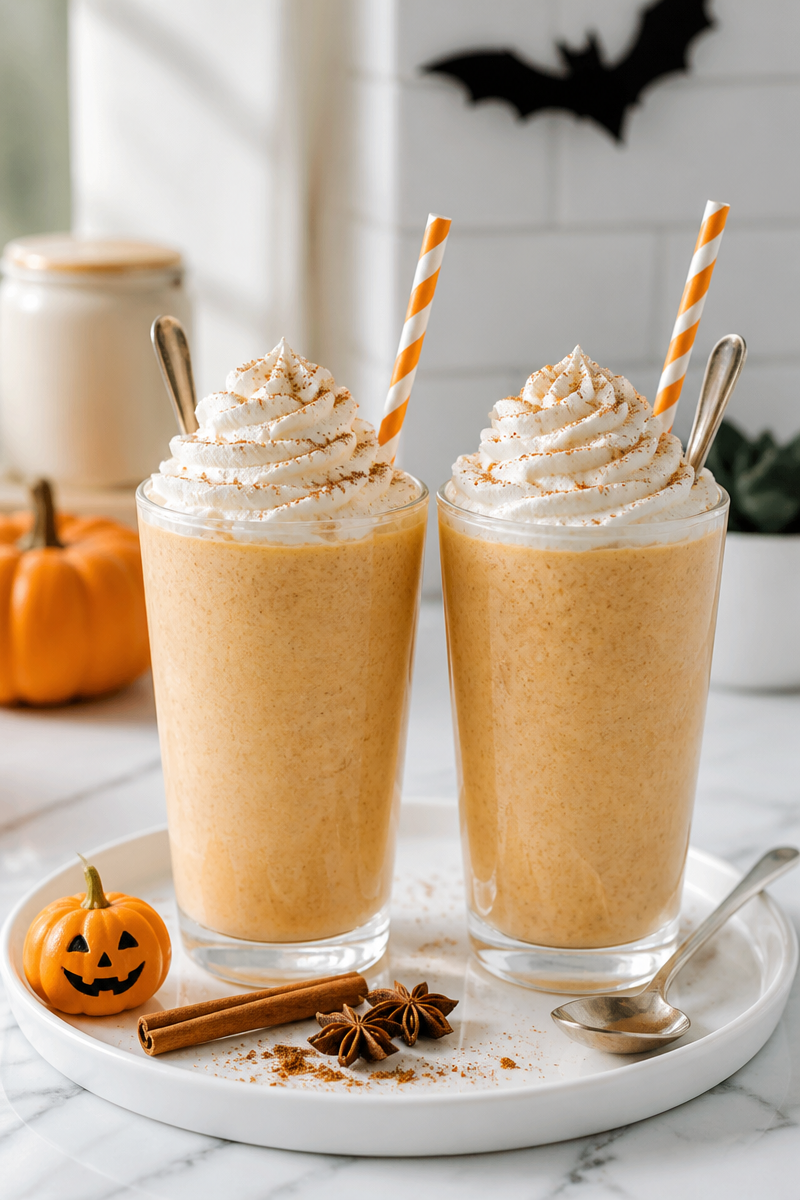 Pumpkin Spice Halloween Milkshake Recipe