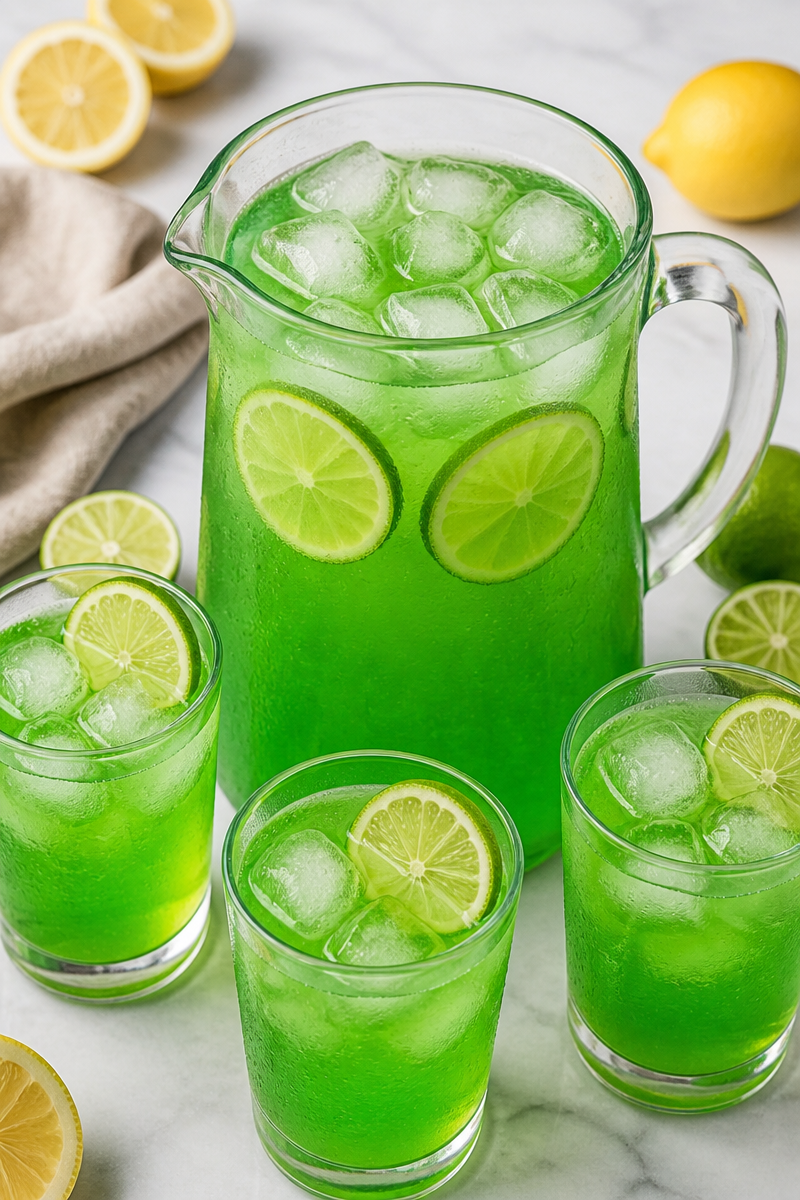 Green Goblin Halloween Lemonade Drink