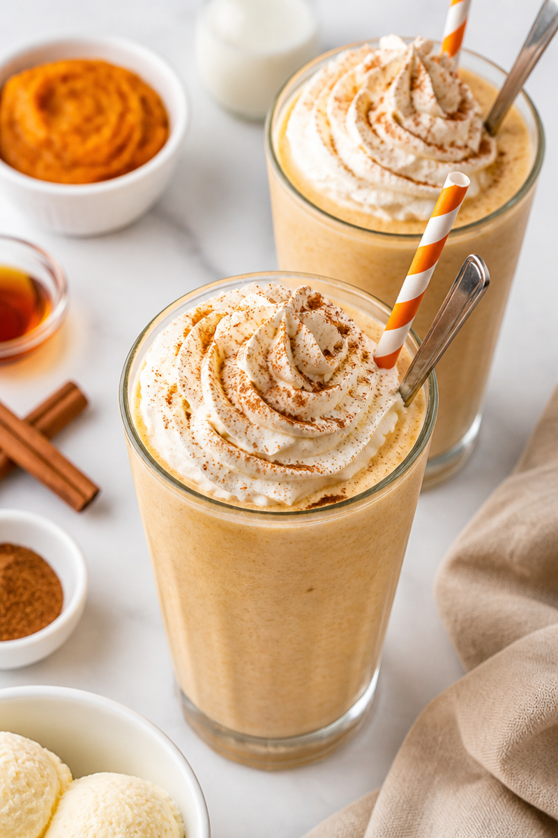 Pumpkin Spice Halloween Milkshake Recipe