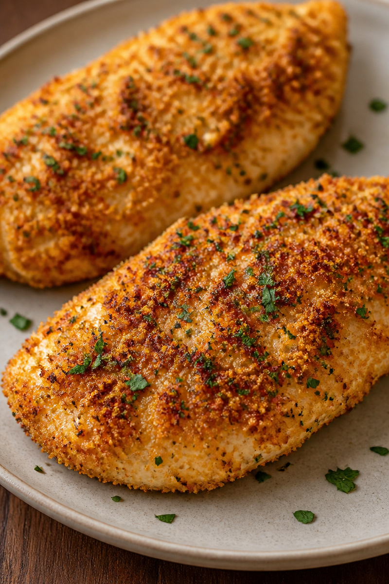 Copycat Longhorn Parmesan Crusted Chicken