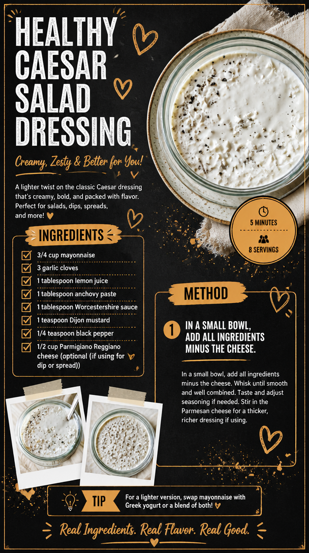 Healthy Caesar Salad Dressing