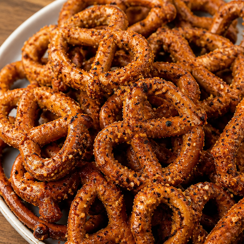 Crispy Cajun Pretzel Spicy Snack