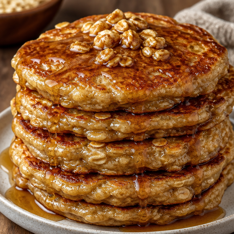 Brown Sugar Oatmeal Pancakes