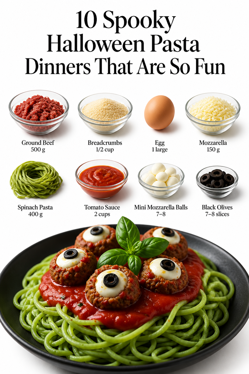 10 Spooky Halloween Pasta Dinners That Are So Fun