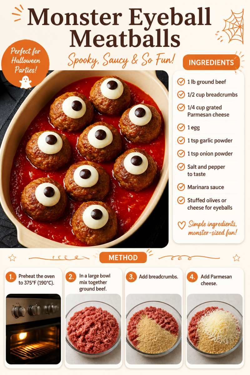 Monster Eyeball Meatballs