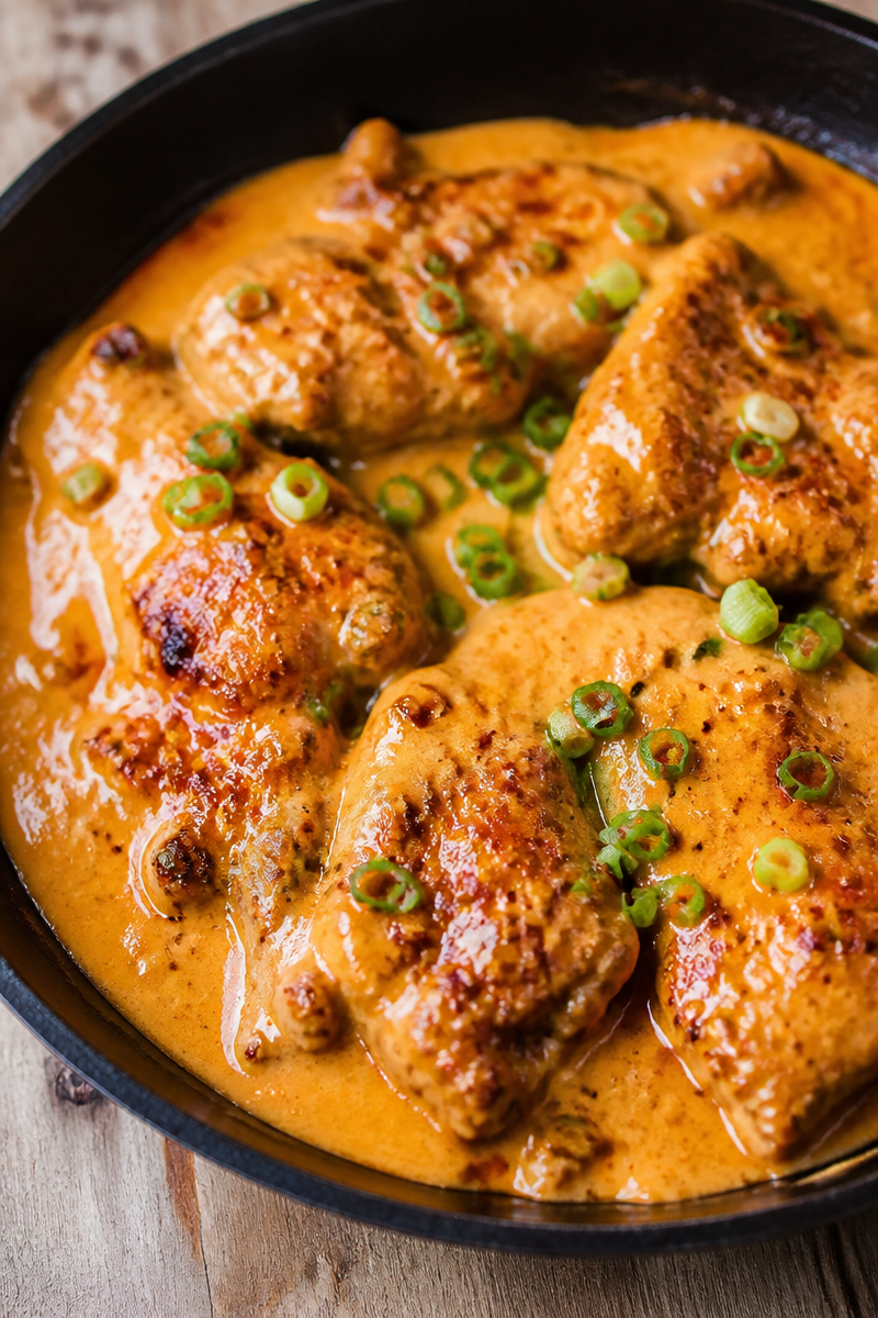 Skillet Bang Bang Chicken Thighs