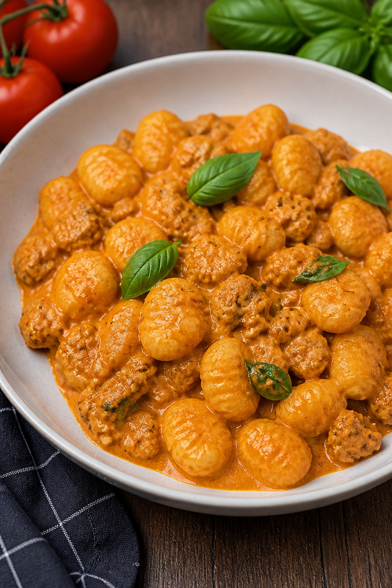 One Pan Italian Sausage Gnocchi