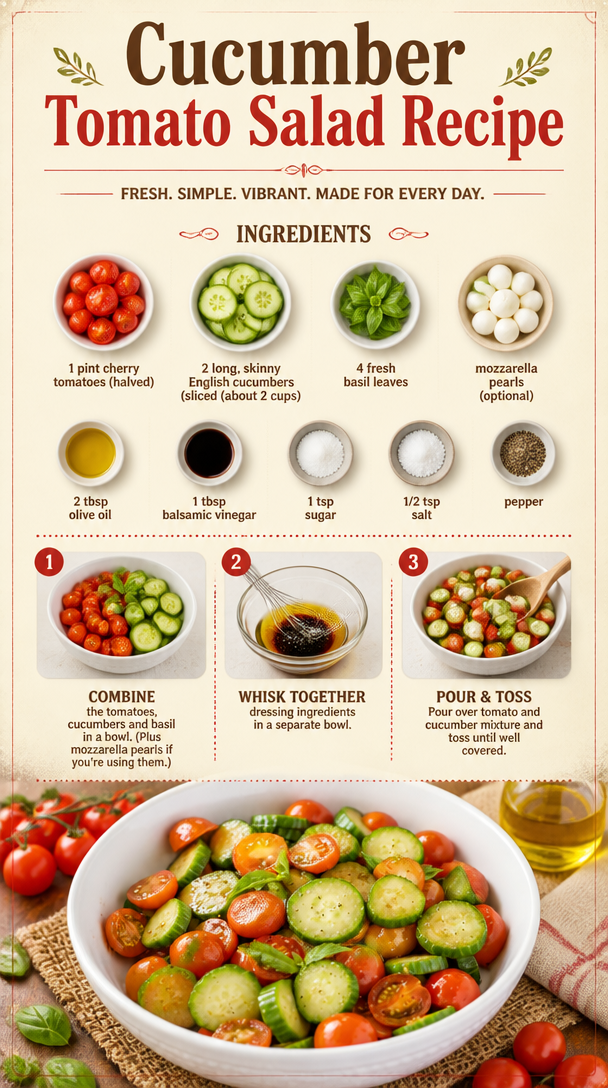 Cucumber Tomato Salad Recipe