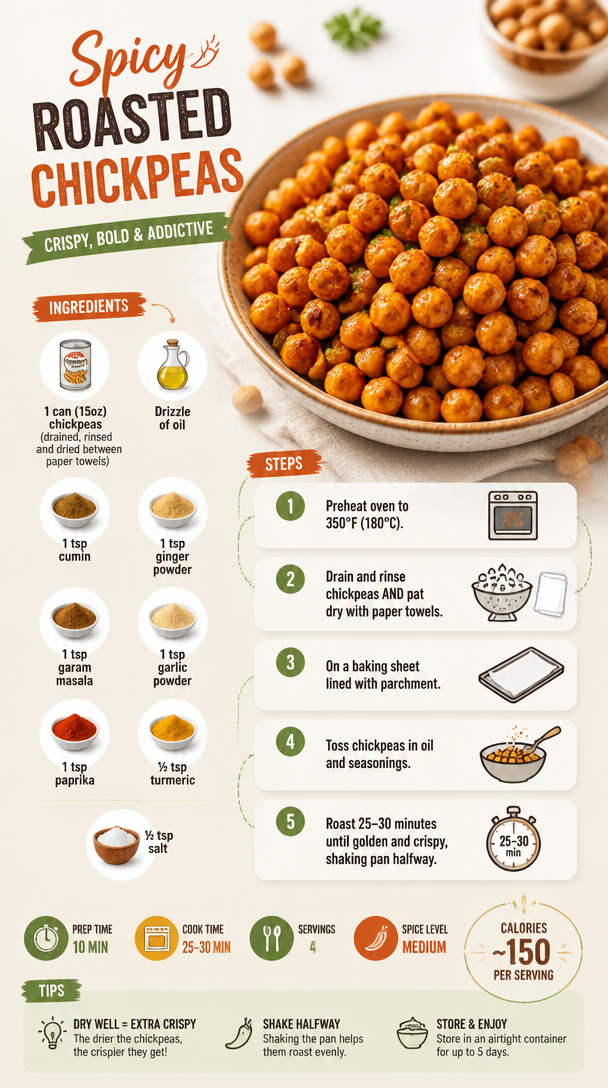 Spicy Roasted Chickpeas