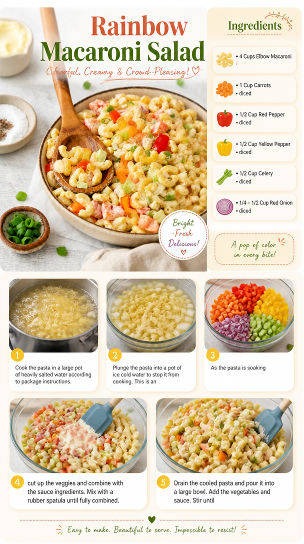 Rainbow Macaroni Salad